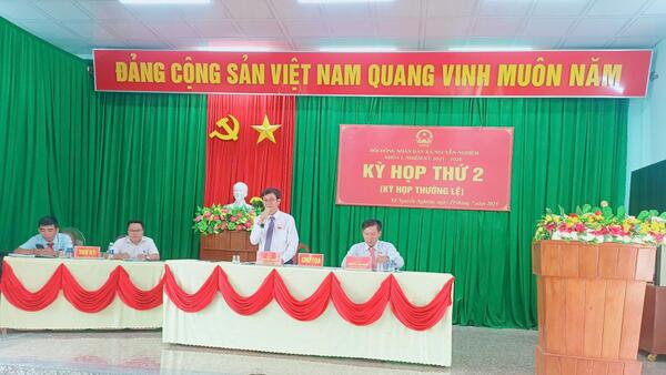 HỘI ĐỒNG NHÂN DÂN XÃ NGUYỄN NGHIÊM TỔ CHỨC KỲ HỌP THỨ 2 (KỲ HỌP THƯỜNG LỆ GIỮA NĂM 2025)