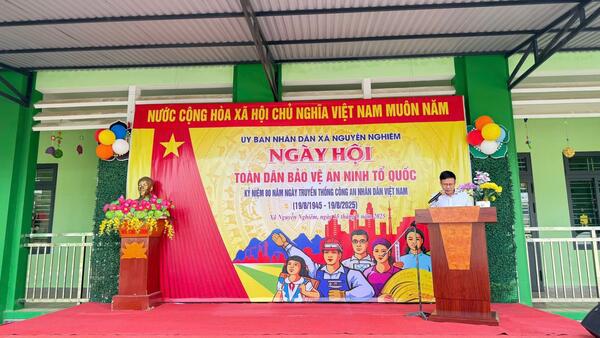 XÃ NGUYÊN NGHIÊM TỔ CHỨC NGÀY HỘI TOÀN DÂN BẢO VỆ AN NINH TỔ QUỐC NĂM 2025